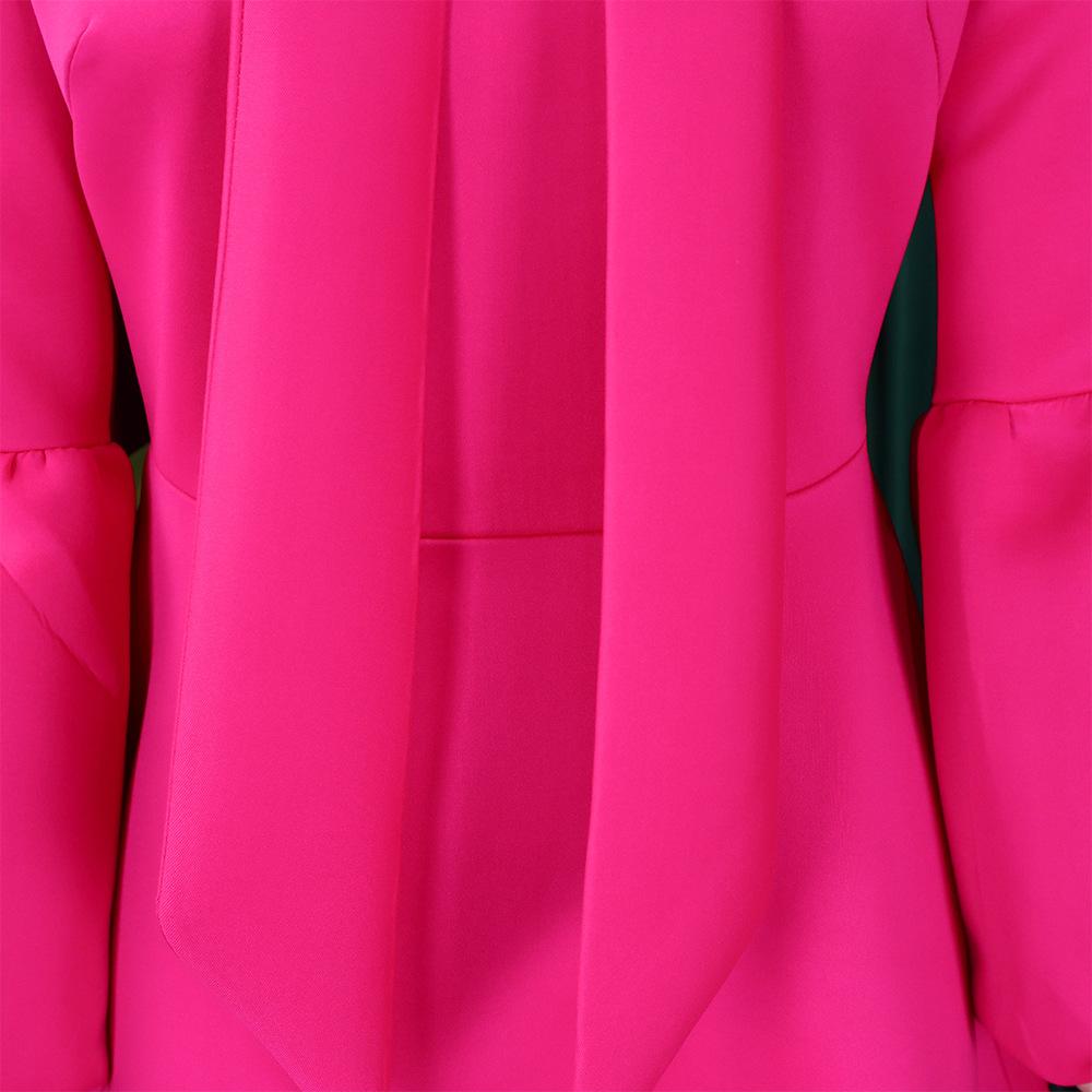 New Women's Elegant Elegant Women's Puff Cuff Large Skirt High Waist Women's Office Dress