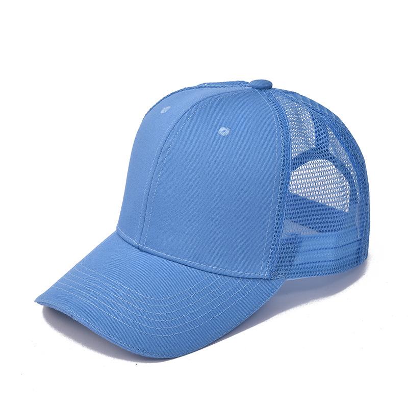 Wholesale Custom Logo Adjustable Size Cotton Snapshot Mesh Hat Men And Women Outdoor Sports Running Mesh Baseball Cap