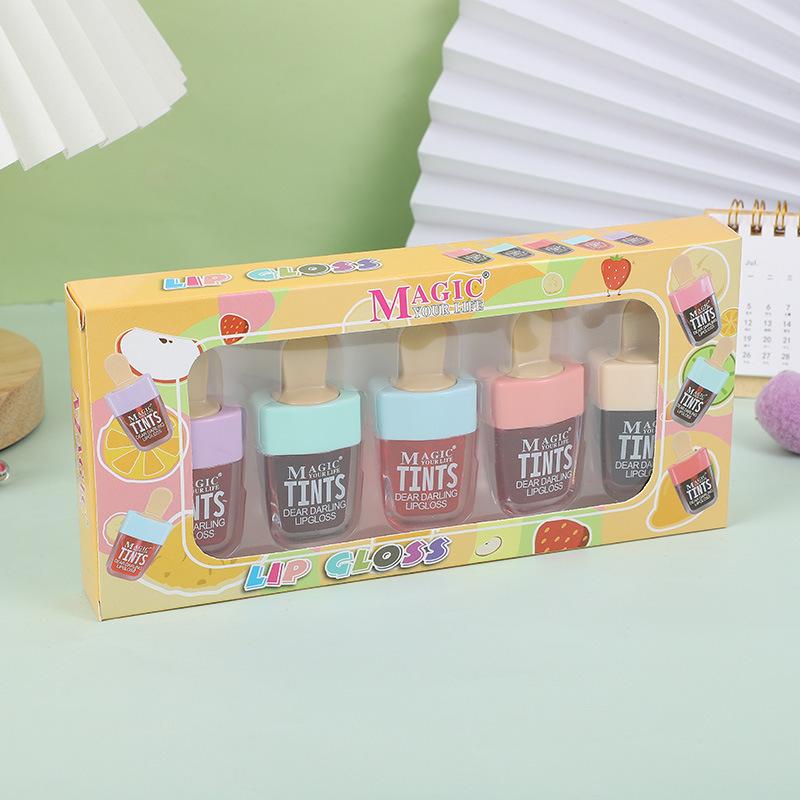 BJL01B Moisturizing Cute Vegetarian Makeup Magic Lip Gloss Organic Lasting Ice Cream Lip Gloss Wholesale Bulk Makeup Lip Gloss
