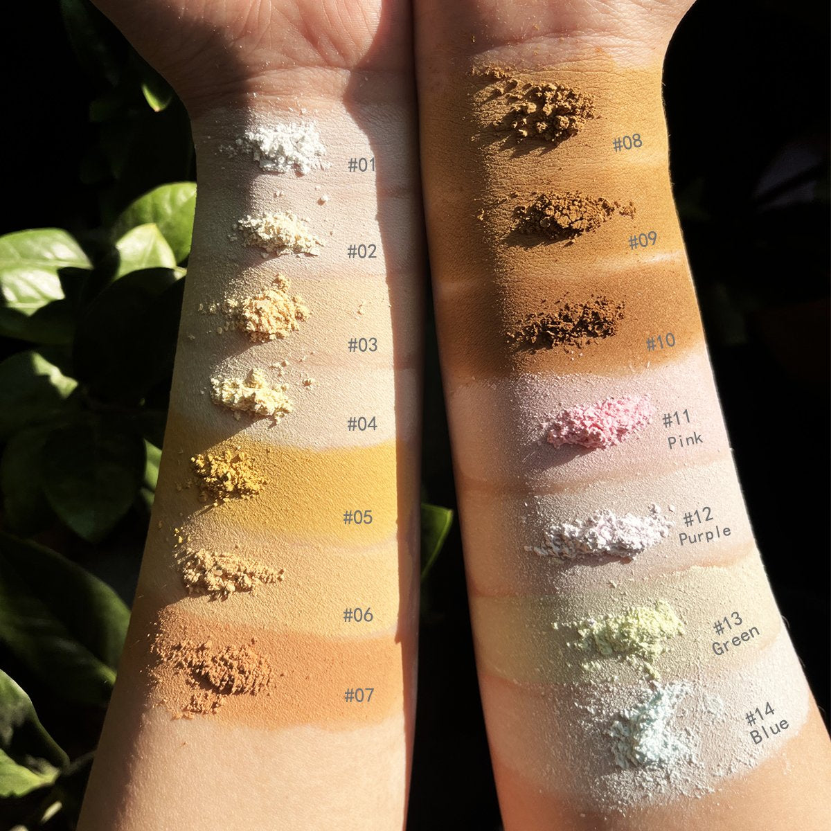 Talc Free High Quality Low Price Waterproof Oil Control Private Label Vegetarian Flour Cosmetic Setting Powder