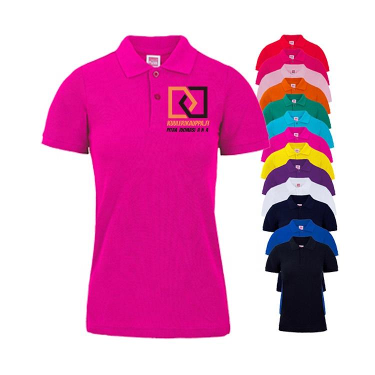 High Quality Personalized Uniform Fit For Advertising Polo T-Shirt Women