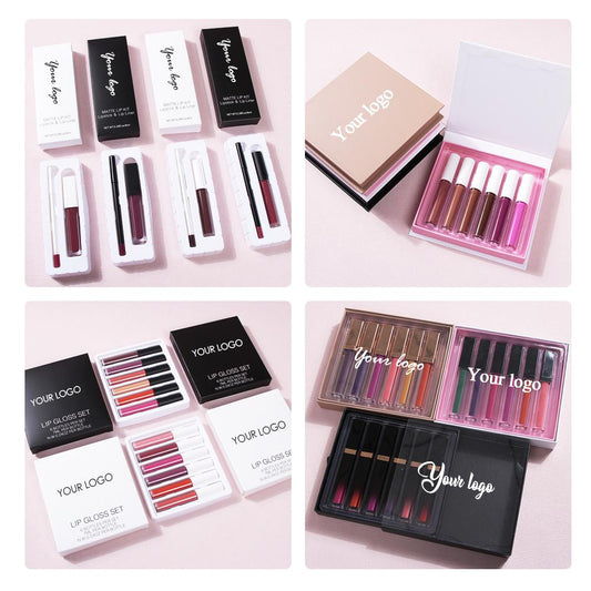 Private Label Lip Gloss Supplier Gloss Transparent Shiny Lasting Lip Gloss Suit