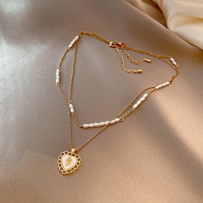 Cadena Para Mujer 18k Gold Plated Butterfly Heart Shaped Clover Custom Women's Necklace Stainless Steel Jewelry Necklace