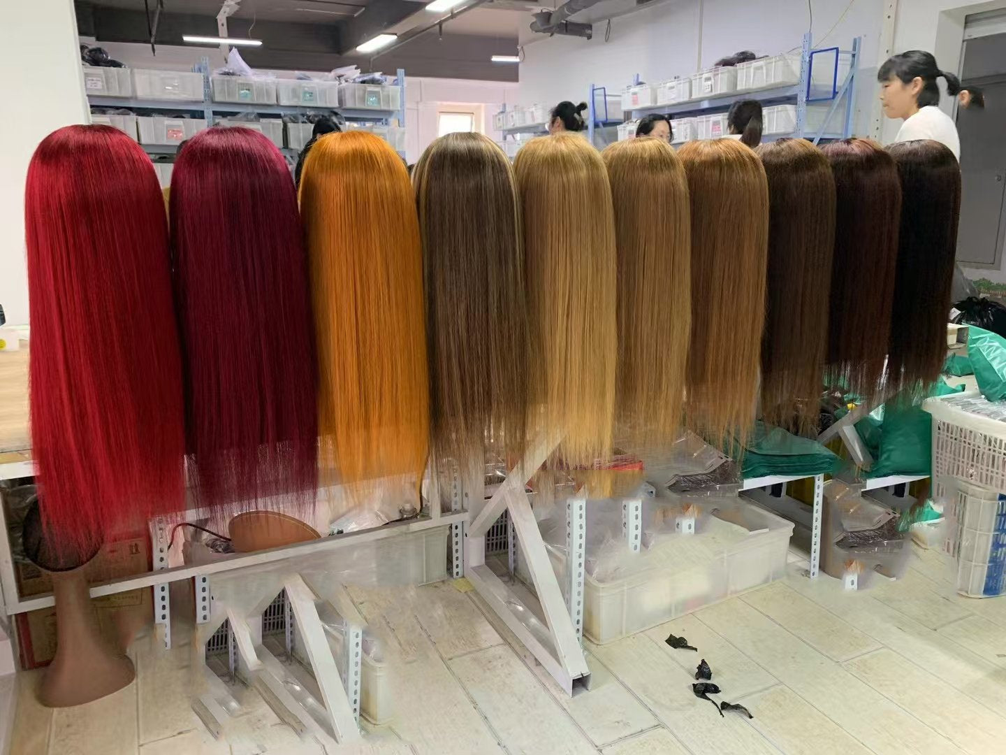 Ready Stock Human Hair Wig And Toupee Color Ring Set
