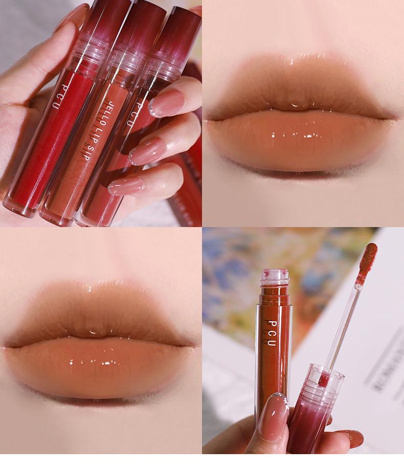 Wholesale Plump Jelly Lip Gloss Moisturizing Non-fading Water Gloss Mirror Lip Glaze Gloss Lip Gloss