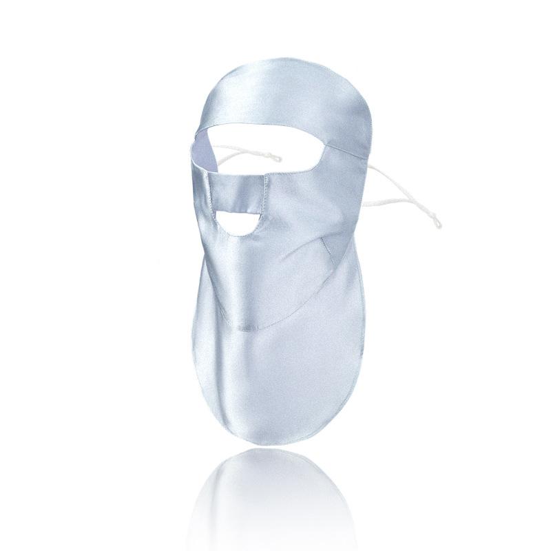 Wholesale Summer Sunscreen 19mm UV Mask 100% Mulberry Silk Sunscreen Veil Breathable Full Mask