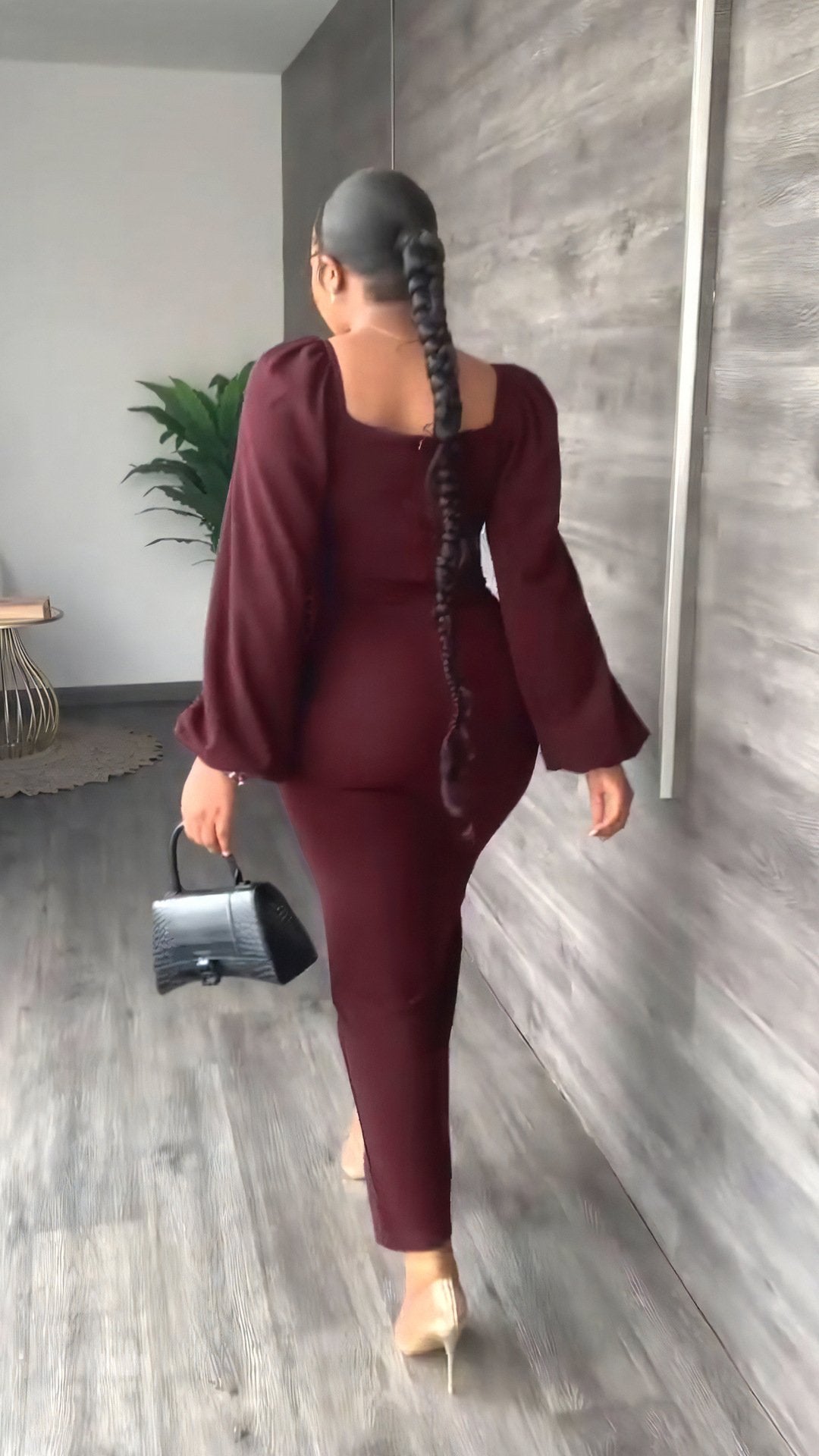 Wholesale Women Elegant Long Sleeve Midi Women