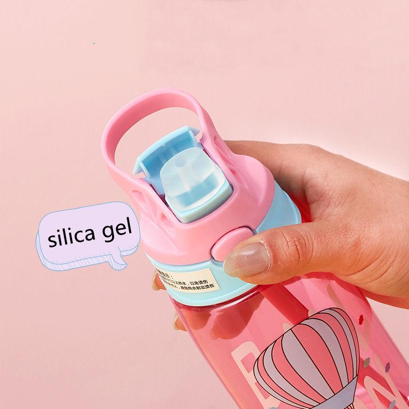 Children Suction Cup Creative Cartoon Baby Feeding Cup With Straw Leak-proof Bottle Outdoor Portable Children Cup