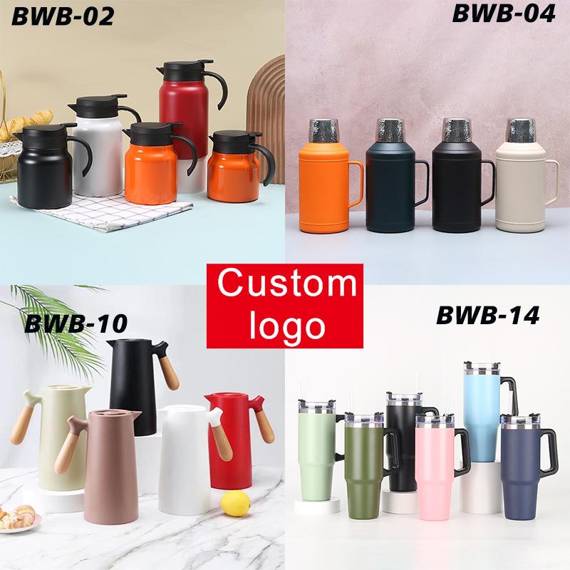 Custom Logo Gift Cup New 2024 Ceramic Logo Plastic Straw Stainless Steel Cup Variety Of Promotional Cups
