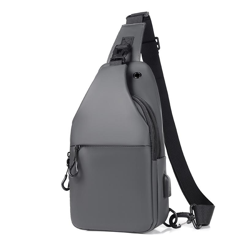 Casual Fashion Multifunctional Chest Bag Shoulder Bag Waterproof Chest Crossbody Bag With USB For Young Men