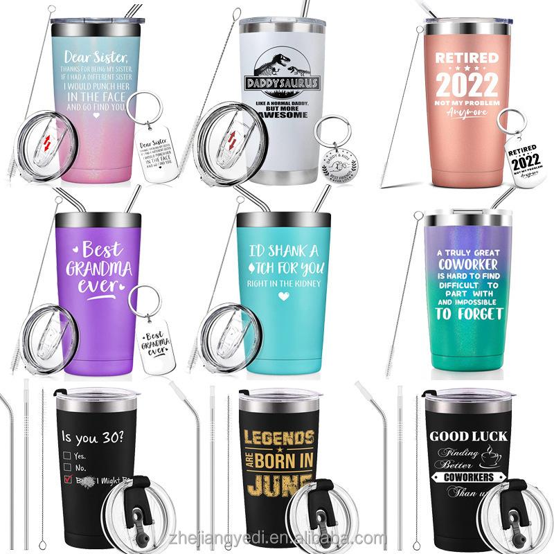 Wholesale Bulk 10 Oz 20 Oz 30 Oz Double Wall Car Stainless Steel Modern Curve Cup With Lid Modern Coffee Car Cup