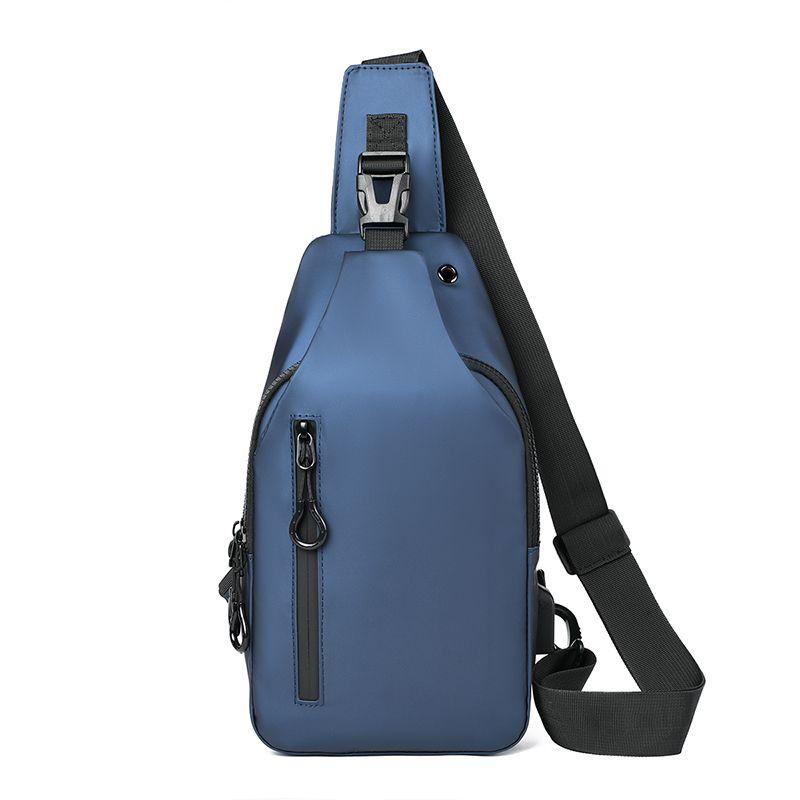 Fashion Outdoor Large Capacity Waterproof USB Charging Port Men Chest Bag Messenger Bag Wholesaler Manufacturer New Design