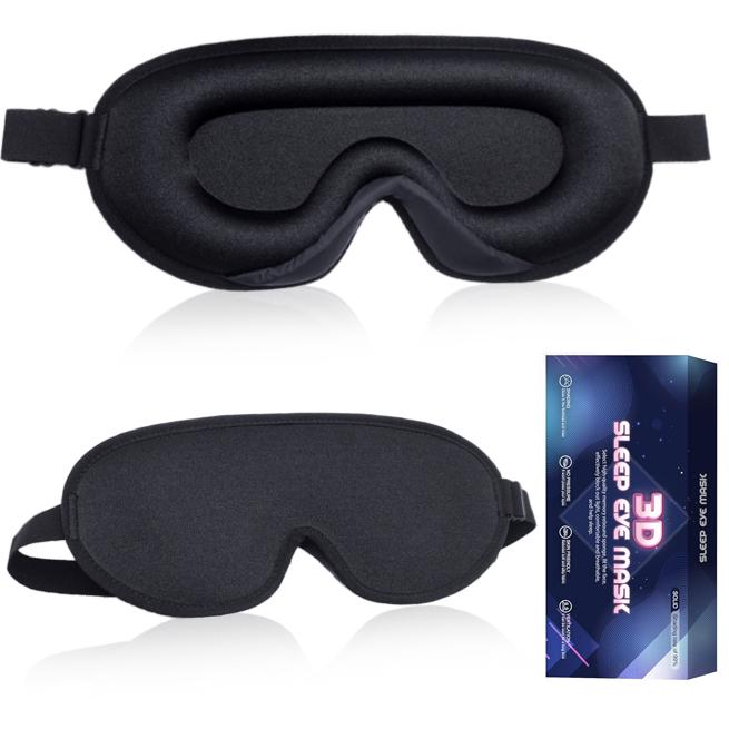 Luxury Sleeping Mask For Back And Side Sleepers Zero Intraocular Pressure Night Eye Mask Hood Shading 3D Sleep Mask