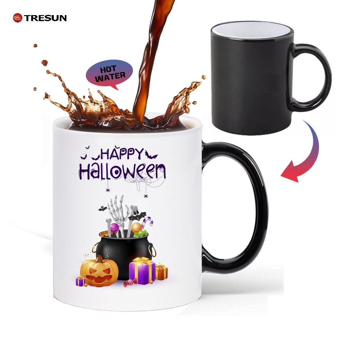 11 Oz Gift Box Modern Custom Printed Logo Ceramic Hot Coffee Water Sublimation Thermochromic Magic Mug