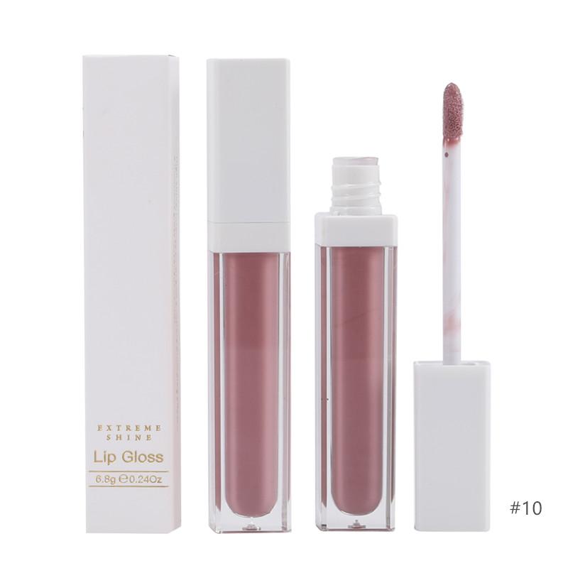 New Makeup Lip Gloss Cosmetics Liquid Vegetarian Organic Gloss Plump Fruit Nude Transparent Custom Private Label Lip Gloss