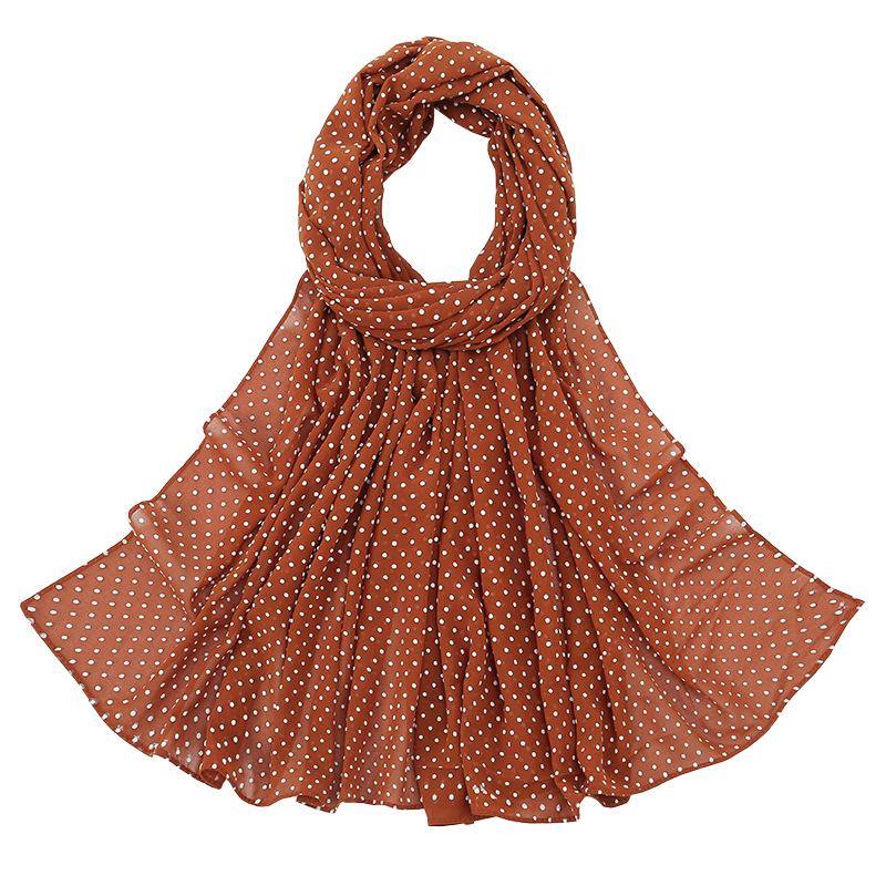 New Solid Color Foam Dot Chiffon Veil Monochrome Breathable Dot Long Veil Sunscreen Shawl Decoration Wholesale