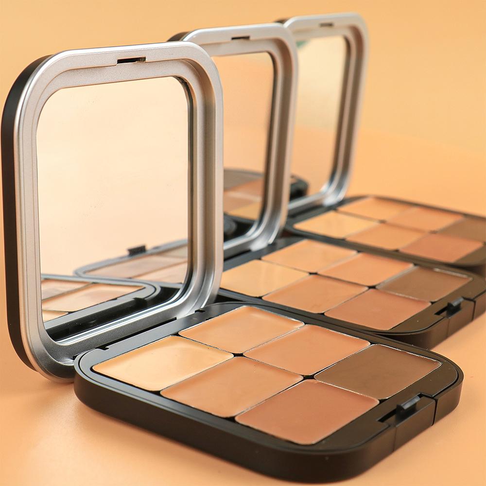 6 Color Matte Waterproof Concealer Palette Private Label Full Cover Concealer OEM