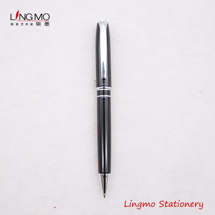 Lingmo High Quality Metal Pen Black Gold With OEM Design Pen With Custom Logo