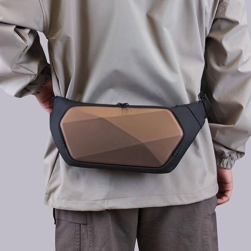 Waterproof Wholesale Men's Chest Bag Anti-theft Sling Bag Travel Nylon Messenger Bag Men's Hard Shell