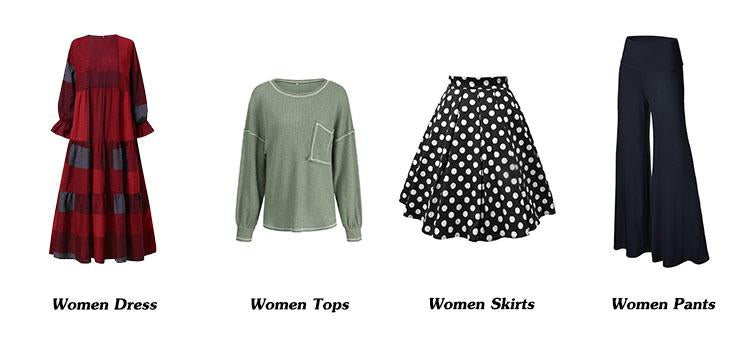 Wholesale Clothing Fashion Women's Factory Discount Assorted Bulk Clothing Shipping Store Big Bag Women Top Dress
