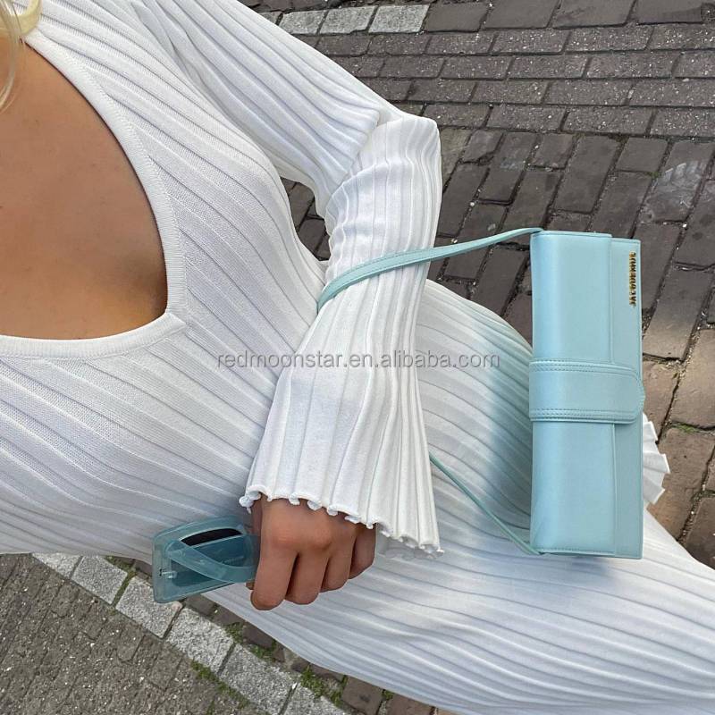 Wholesale 2024 New Knitted Women's Suit Long Sleeve Sweater Dress Style Wool Skirt Loose Knitted Girl Interior