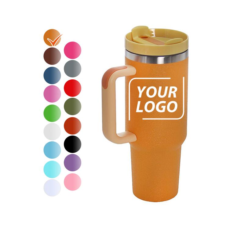 Ailingalaxy 40 Oz Travel Stainless Steel Vacuum Cup With Handle With Straw Personalized