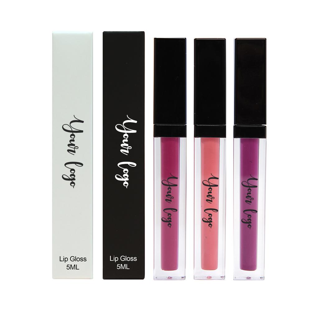 Cosmetic Lip Gloss Packaging Supplier Hot Sale Liquid Lipstick Fashion Bulk Custom Logo Matte Lip Gloss Suit