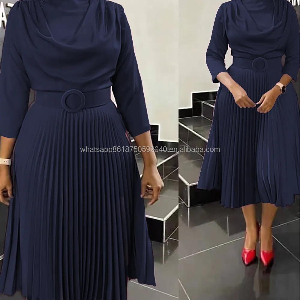 2023 Elegant African Women Clothing Spring Summer African Clothing Office Women Party Slim Fit Dress Dashiki Ankara Costume Nightgown