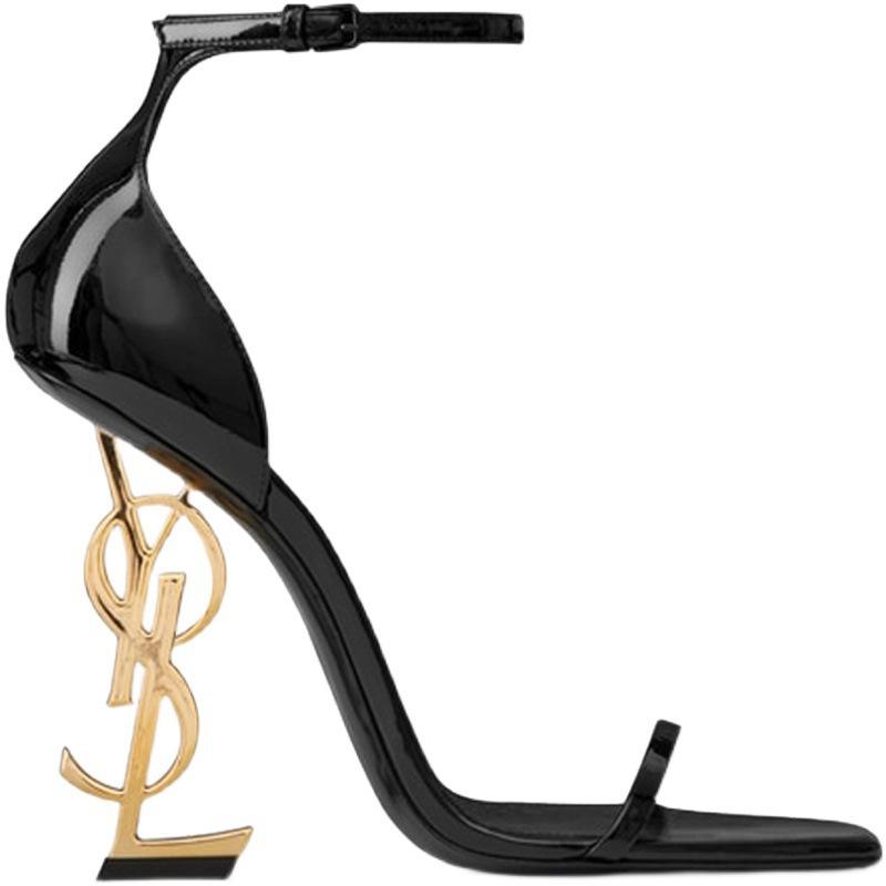 High Quality New Letters And Black Ultra High Heels, Stiletto Heel With Strap Fashionable Sandals For Women