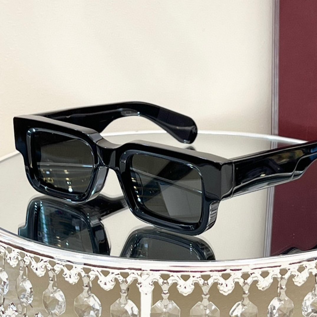High Quality Polarized Acetate Sunglasses Men Women Custom Logo Luxury Thick Square Frame Rectangular TAC Sunglasses