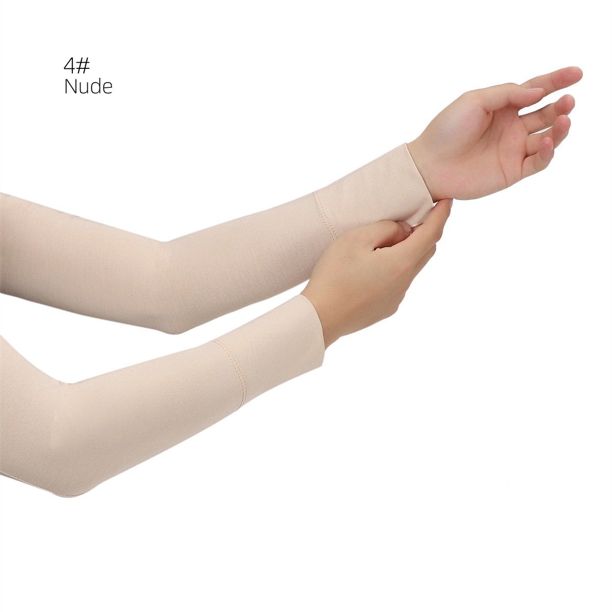 2024 Newest Wholesale Modal Cotton Anti-Glare Sleeve Women Outdoor Sports Elastic Elastic Cool Long Arm Sleeve