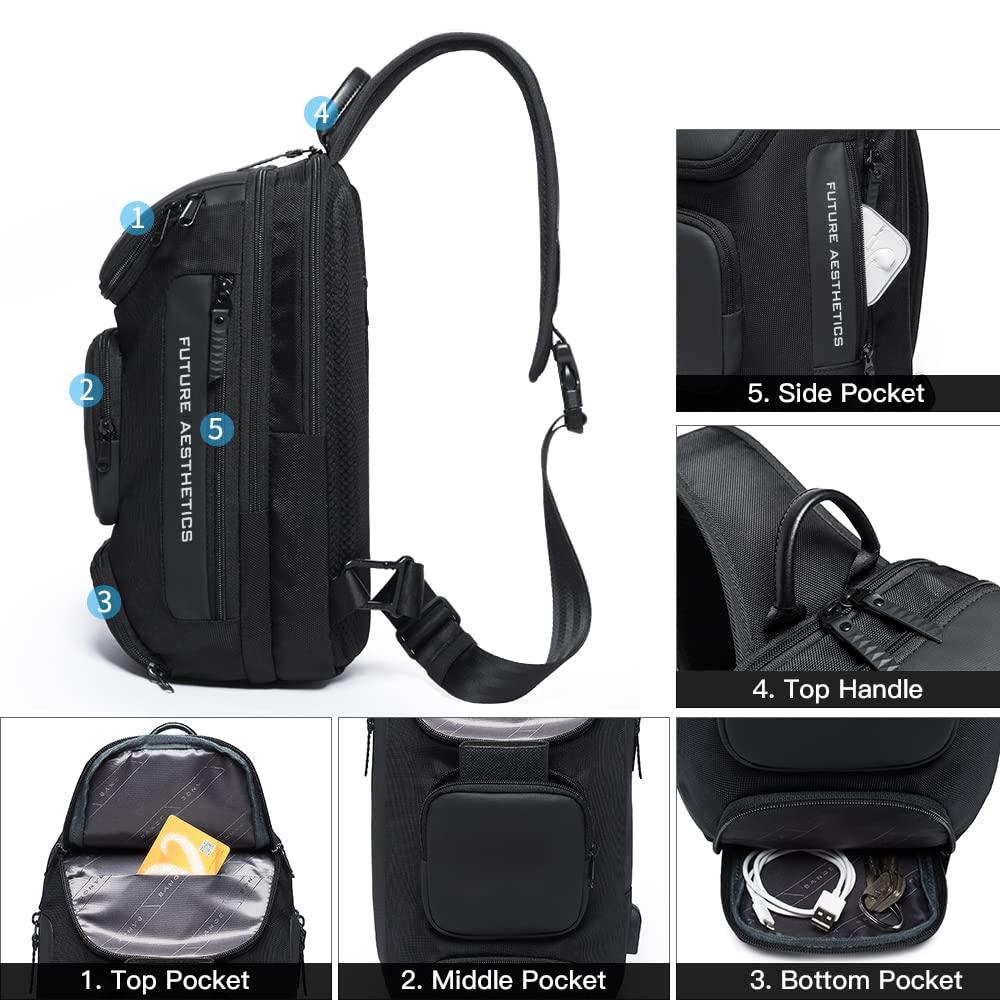 2023 Custom New Wholesale Men's Bag Custom Shoulder Men's Bag, Casual Men's Chest Bag, Tablet Computer Bag,