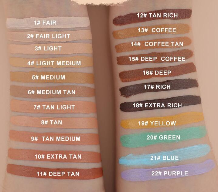 Wholesale Cosmetic Makeup Concealer 22 Color Custom Logo Made Concealer