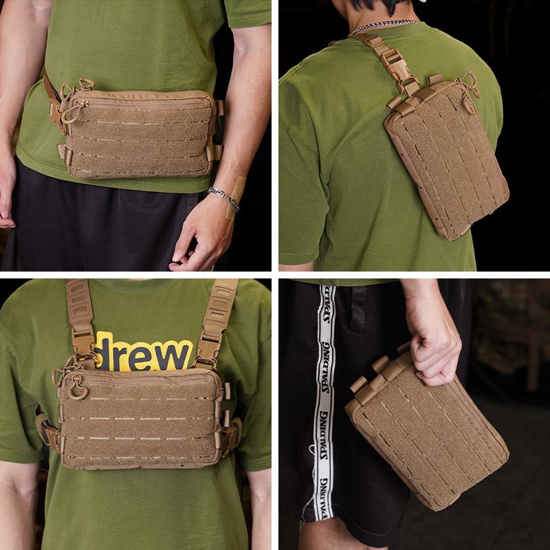 Lightweight Chest Case Vest Outdoor Chest Bag Adjustable EDC Men Chest Bag