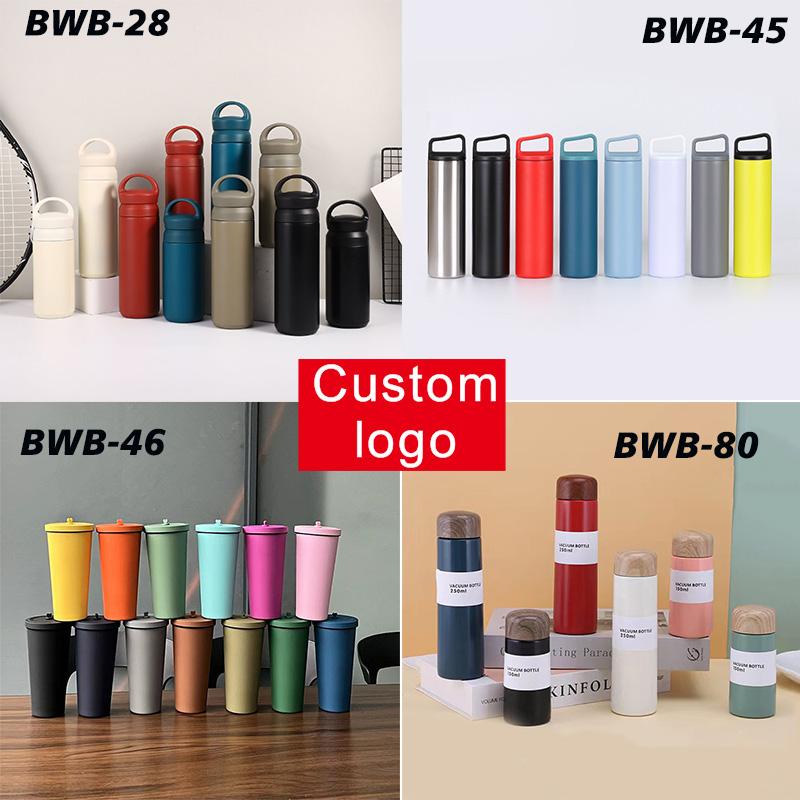 Custom Logo Gift Cup New 2024 Ceramic Logo Plastic Straw Stainless Steel Cup Variety Of Promotional Cups