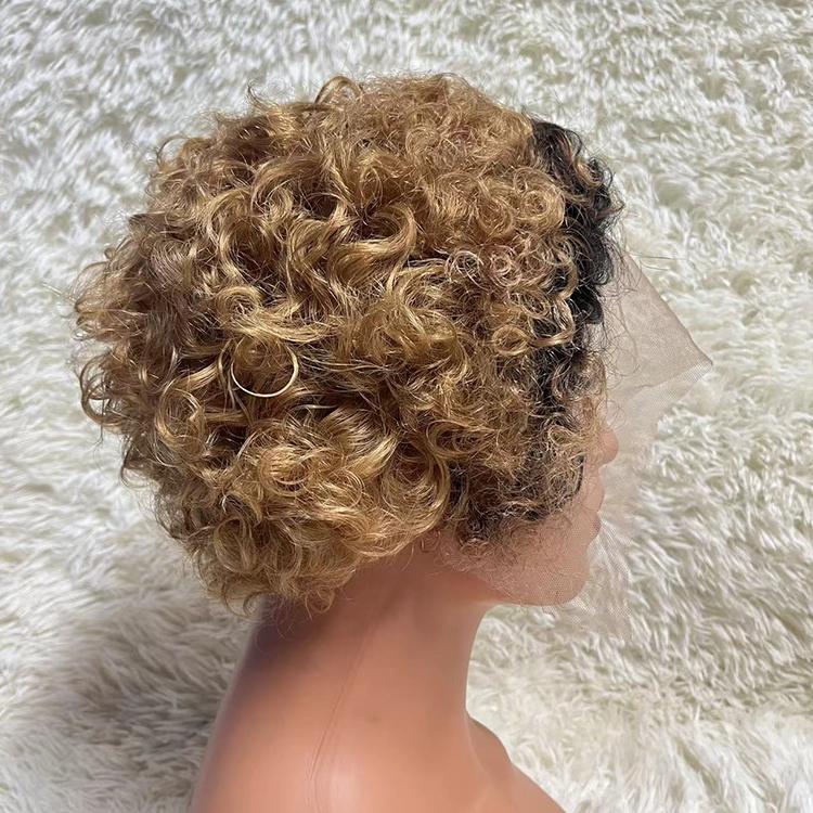 Factory Hot Sale Custom Curly Hair Wig Virgin Hair Lace Front Wig Real Hair Suit