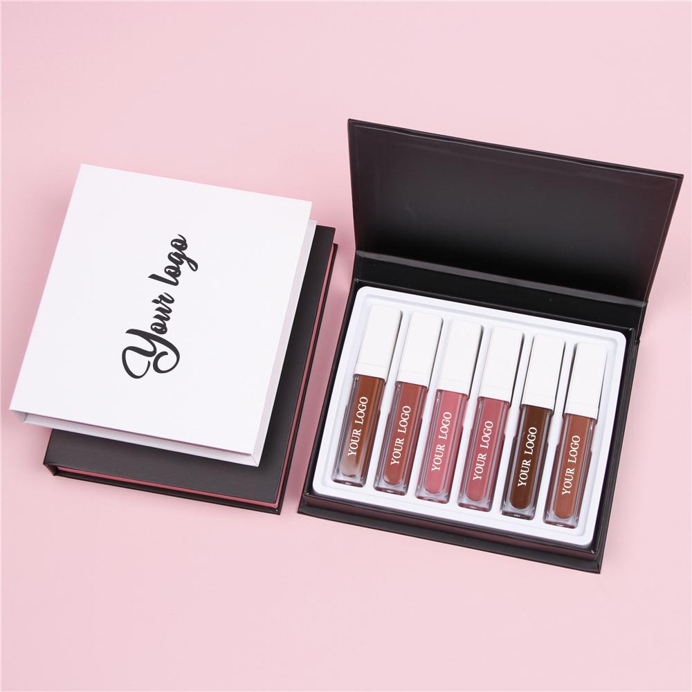 Cosmetic Lip Gloss Packaging Supplier Hot Sale Liquid Lipstick Fashion Bulk Custom Logo Matte Lip Gloss Suit