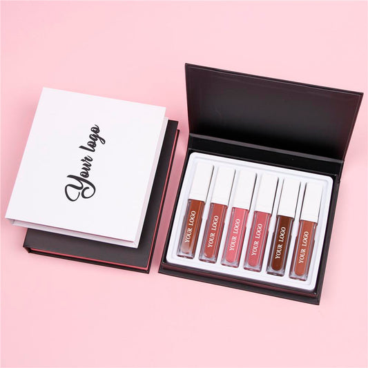 Cosmetic Lip Gloss Packaging Supplier Hot Sale Liquid Lipstick Fashion Bulk Custom Logo Matte Lip Gloss Suit