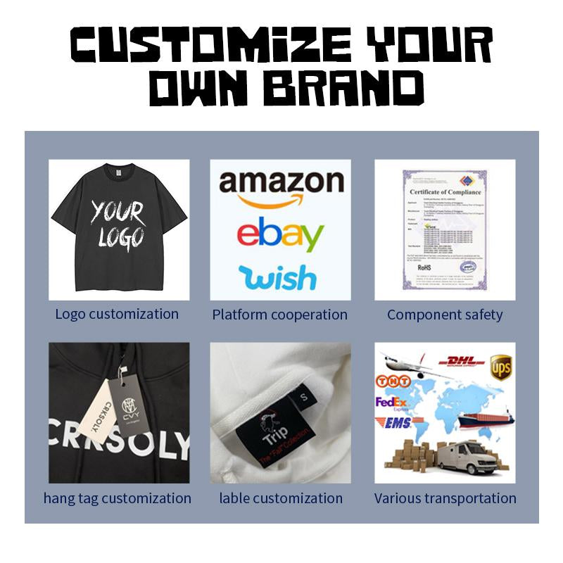 Custom Men's Oversized T-Shirt Printed Logo 100 Cotton Plus Size T-Shirt Large High T-Shirt Loose Fit Men's T-Shirt