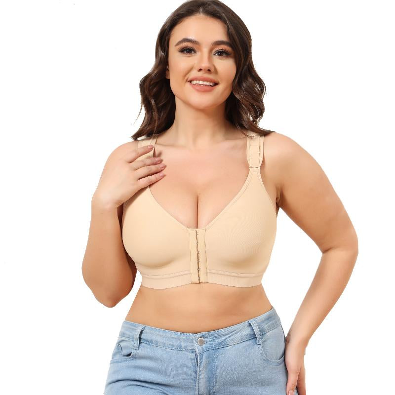 S-shapper Women's Front Closure Bra Compression Bra After Surgery Full Back Covering Women's Shapewear Bra