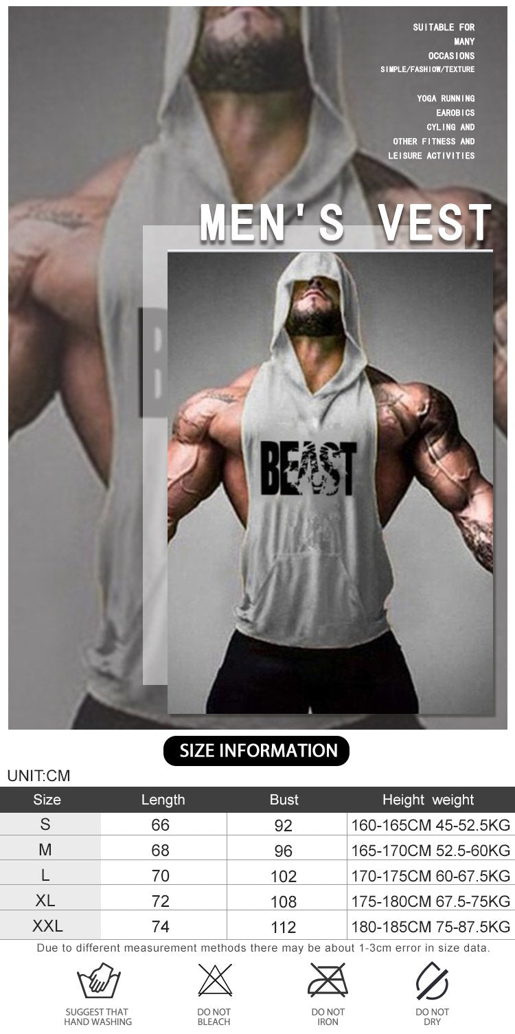 Customized Polyester Custom Stringer Vest Gym Men's Wholesale Sports Vest Low Price Men's Vest With Custom Logo