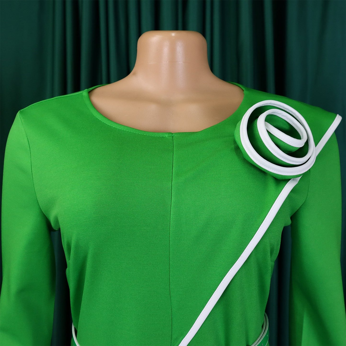 2025 Latest Design Spring Women's Casual Elegant O Collar Long Sleeve Office Women's African Women's Clothing