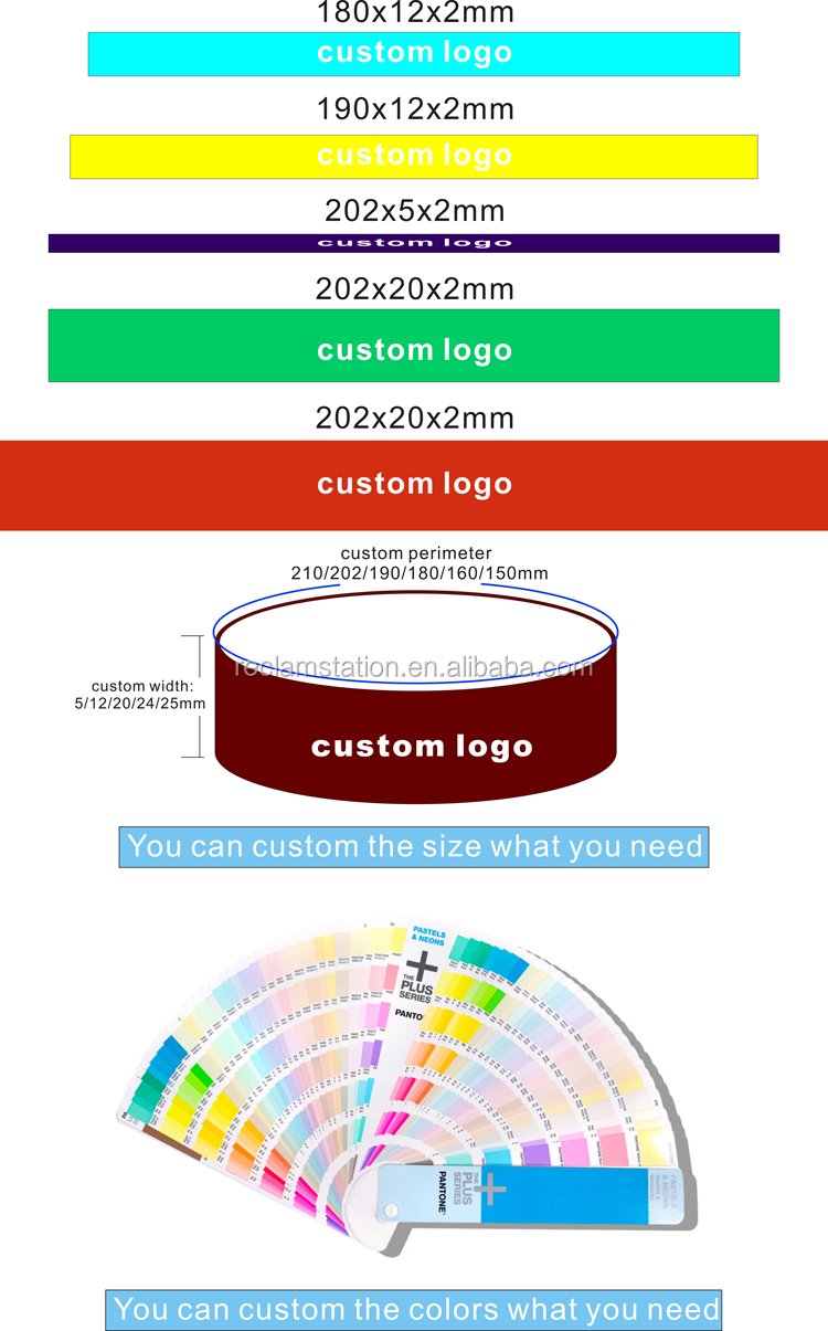 1 Inch Wide Red Silicone Rubber Printed Embossed Silicone Wristband, Ring Mini Silicone Bracelet Bracelet