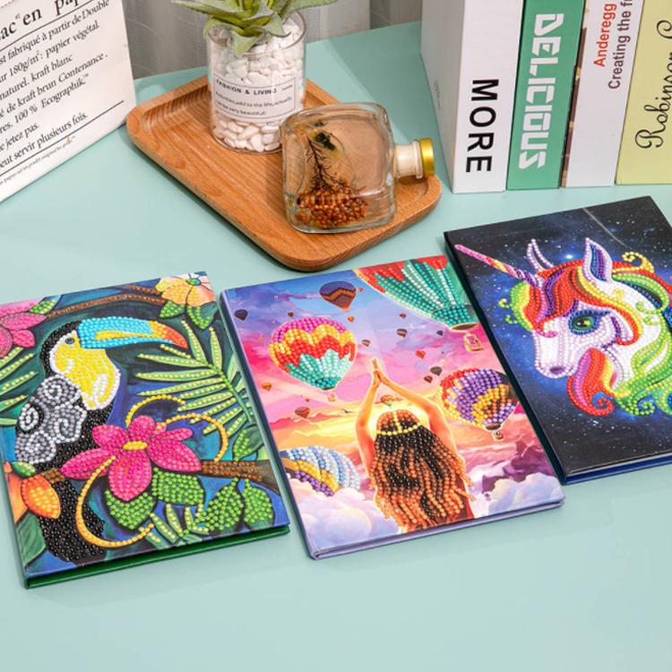 Hotsale 50 Pages DIY Special Shaped Diamond Painting Notebook Flower Rose Diamond Embroidery Cross Stitch Journal