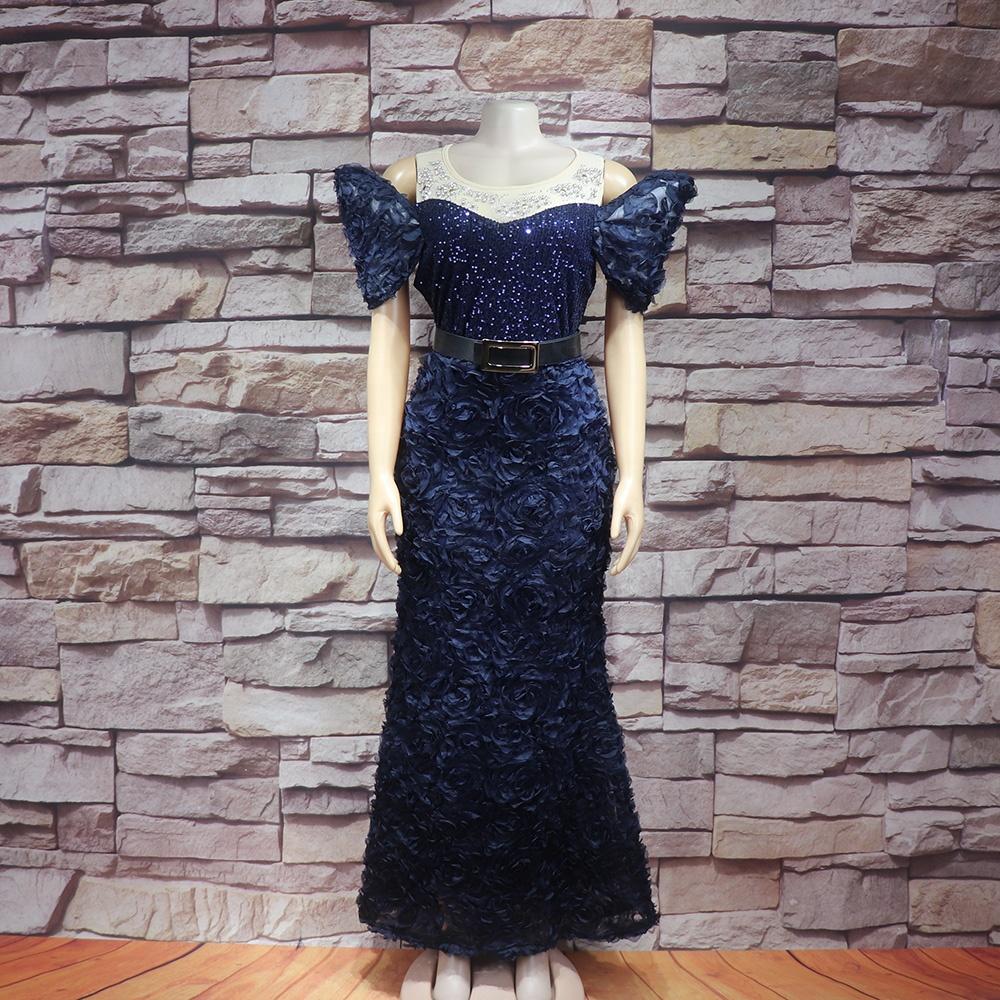 New Rhinestone Sequins African Costume Church Women Women's Dress Embroidery African Design Dress Mesh Women's Dress Women's Dress