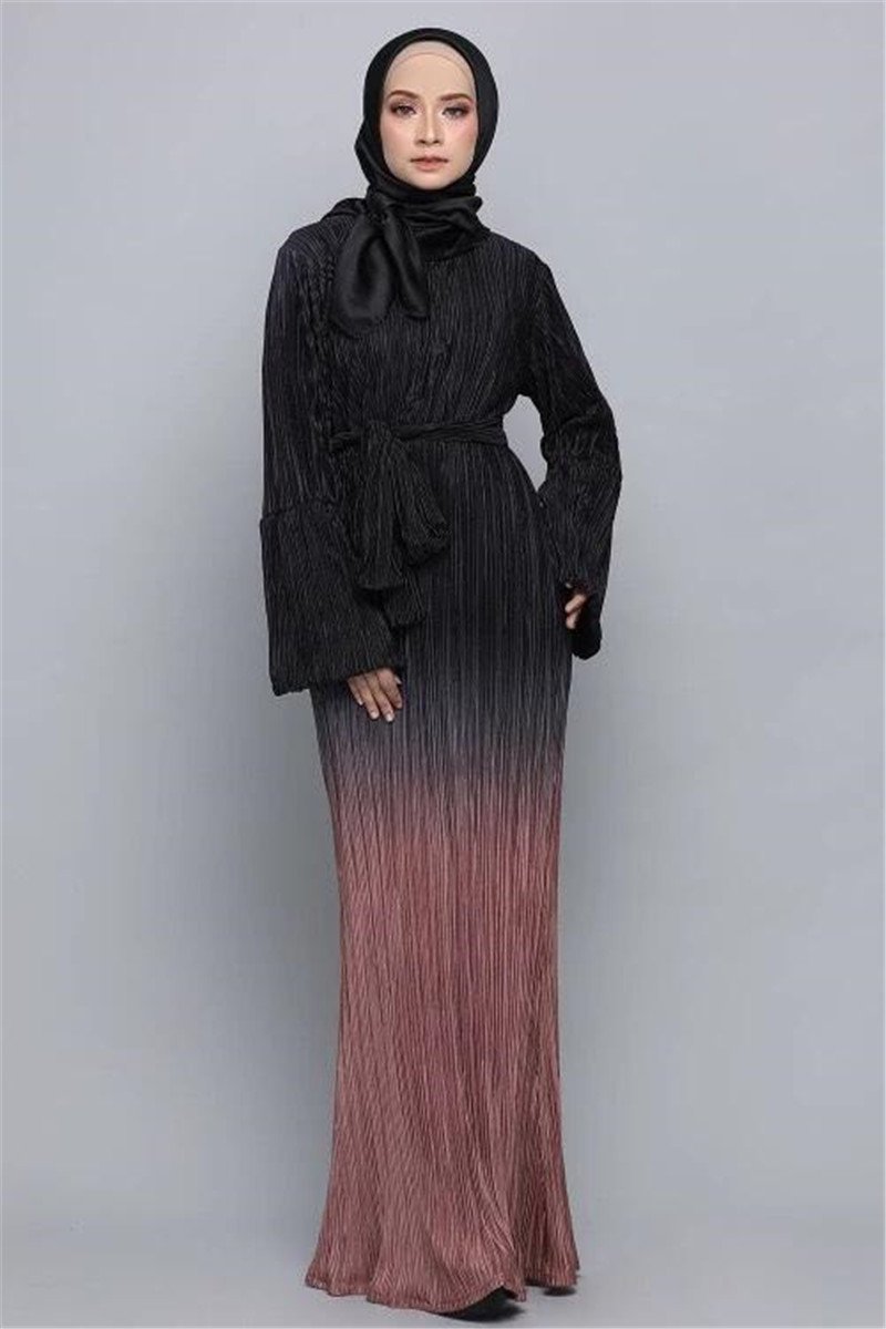 Ombre Pleated Robe Dress Mean Dress Yiwu Manufacturers Wholesale Mushilin Dress