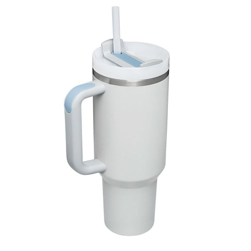 Custom Logo 40 Oz Adventurer Stainless Steel Tumbler Outdoor Double Wall Travel Coffee Cup With Handle And Straw Vacuum Car Cup