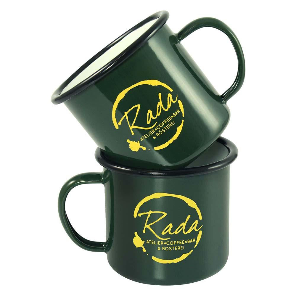 Food Grade Color Enamel Cup Metal Enamel Coffee Cup Outdoor Camping Hiking Backpack