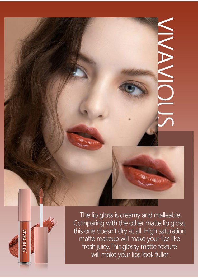 Wholesale Waterproof Gloss Lip Gloss 10 Color Glitter High Quality Vegetarian Gloss Lip Gloss