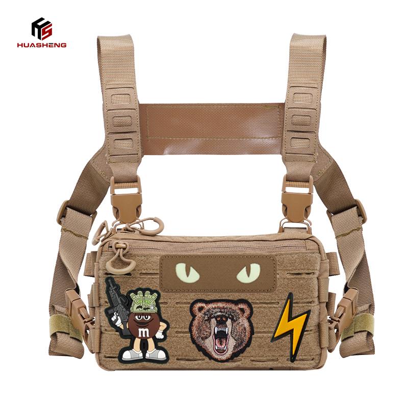 Lightweight Chest Case Vest Outdoor Chest Bag Adjustable EDC Men Chest Bag